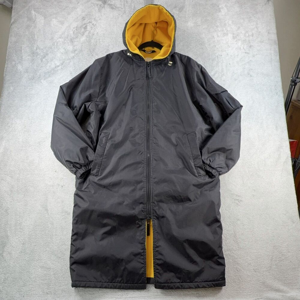Adoretex Unisex Adult Parka XS Black Hooded Fleece Lined Winter Long Zip Jacket